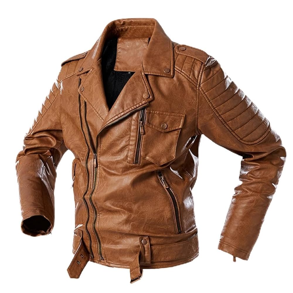 ジャケット・アウター RETRO FAKE LEATHER JACKET Women's Retro 90s Leather Jackets Oversized Faux PU